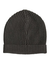 Dolce & Gabbana Dark Gray Cashmere Knit Winter Beanie Hat